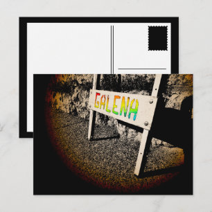 galena stoepbord briefkaart