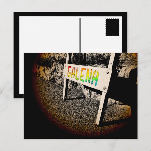 galena stoepbord briefkaart (Voorkant / Achterkant)