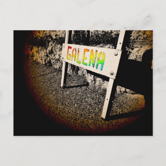 galena stoepbord briefkaart (Voorkant)