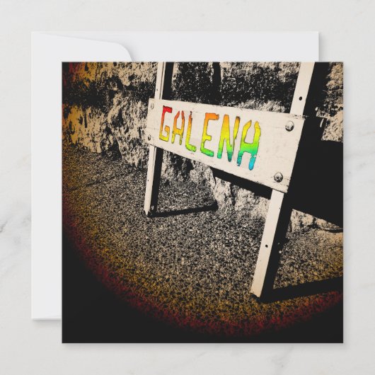 galena stoepbord kaart (Voorkant)