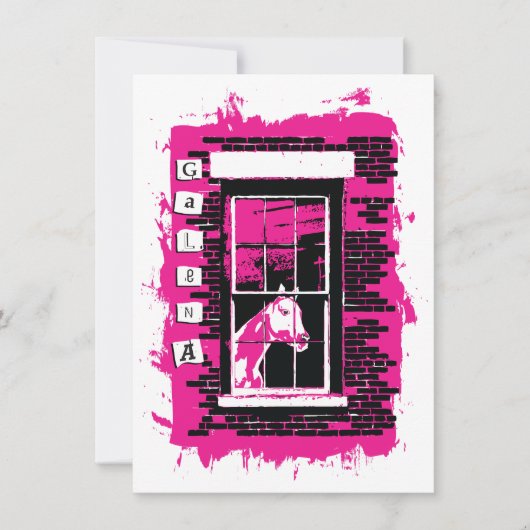 Galena Window Horse Kaart (Voorkant)