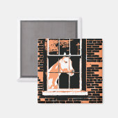 Galena Window Horse Magneet (Voorkant / Achterkant)