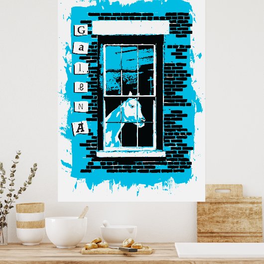 Galena Window Horse Poster (Keuken)