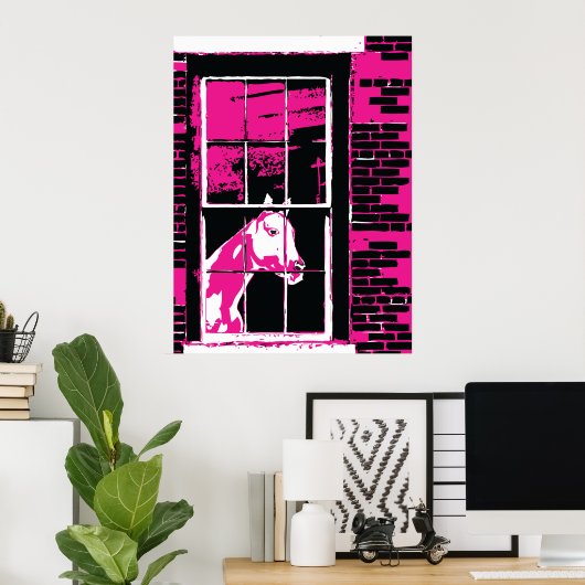 Galena Window Horse Poster (Thuiskantoor)