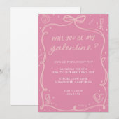 GALENTIJNEN UITNODIGEN KAART (Voorkant / Achterkant)