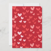 Galentijns dag Red Ribbon Bow Girly modern Uitnodi Kaart (Achterkant)