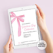 Galentijns dag Roze Lint Boog Girly modern Kaart