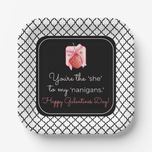 Galentijnsdag 7" Borden Papieren Bordje (Voorkant)