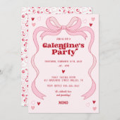 Galentijnsdag brunch party roze boog kaart (Voorkant / Achterkant)