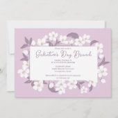 Galentijnsdag Brunch Pink Floral Party (Partij voo Kaart (Voorkant)