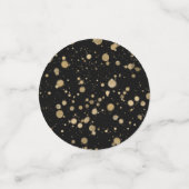 Galentijnsdag XOXO Pink Black Gold Confetti (Kleine voorkant)
