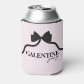 Galentijnse bende Vriend Valentijn Black Bow Blikjeskoeler (Blikje Achterkant)