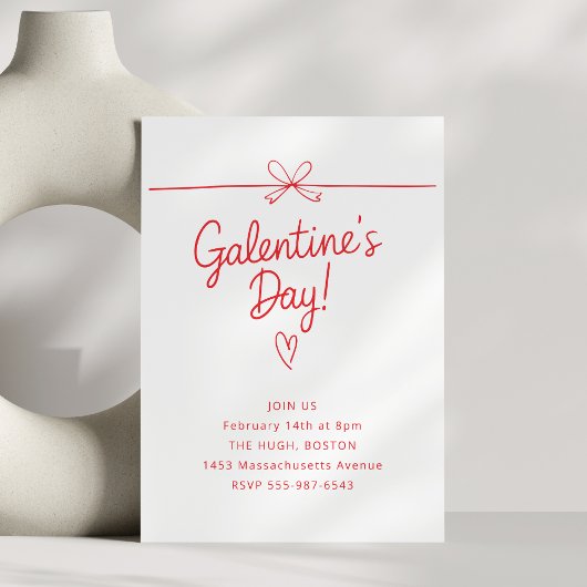 Galentijnse Valentijnsdag Meisjes Party Vrienden R Kaart