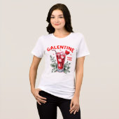 Galentine Babes-Waterverf Tri-Blend Shirt (Voorkant volledig)