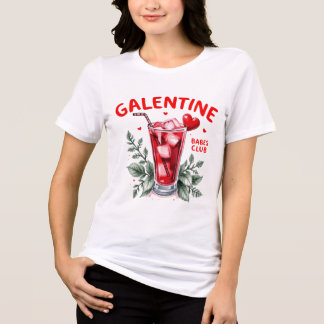 Galentine Babes-Waterverf Tri-Blend Shirt