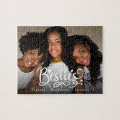 Galentine Besties | Kute Best Friends Keepslag Legpuzzel (Horizontaal)