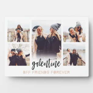 Galentine BFF Friends Forever Foto Collage White Fotoplaat