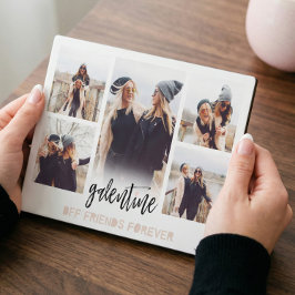 Galentine BFF Friends Forever Foto Collage White Fotoplaat