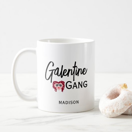 Galentine Gang Best Friend Valentijns Specialized Koffiemok (Met donut)