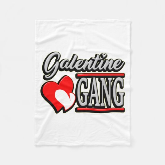 Galentine Gang Funny Valentines Day With The Gir Fleece Deken (Voorkant)