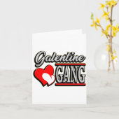 Galentine Gang Funny Valentines Day With The Gir  Kaart (Gele Bloem)