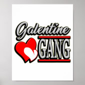 Galentine Gang Funny Valentines Day With The Gir  Poster (Voorkant)