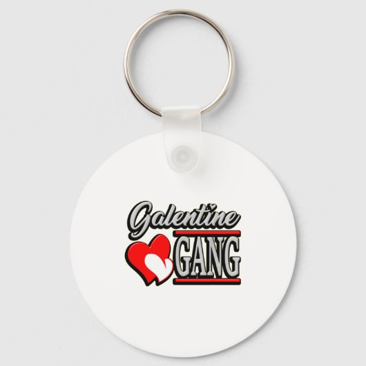 Galentine Gang Funny Valentines Day With The Gir  Sleutelhanger (Voorkant)