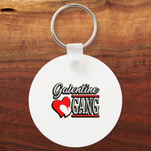 Galentine Gang Funny Valentines Day With The Gir Sleutelhanger (Voorkant)