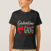 Galentine Gang Funny Valentines Day With The Gir  T-shirt (Voorkant)