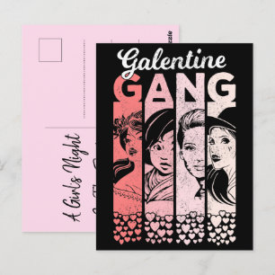 Galentine Gang  Valentijnse Vrouwen Briefkaart