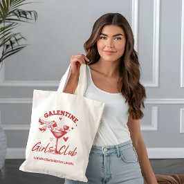 Galentine Girls Club Valentijn Girls Night Party Tote Bag