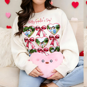 Galentine Hart Foto Boog Collage Gezellige Vriend Trui