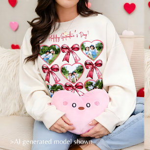 Galentine Hart Foto Boog Collage Gezellige Vriend Trui