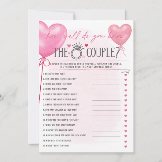 Galentine is hoe goed ken je het koppel spel kaart (Voorkant)