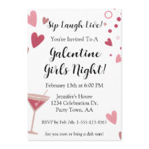 Galentine Meidenavond uit Martini Roze