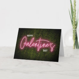 Galentine Neon Licht Valentijnsdag Kaart