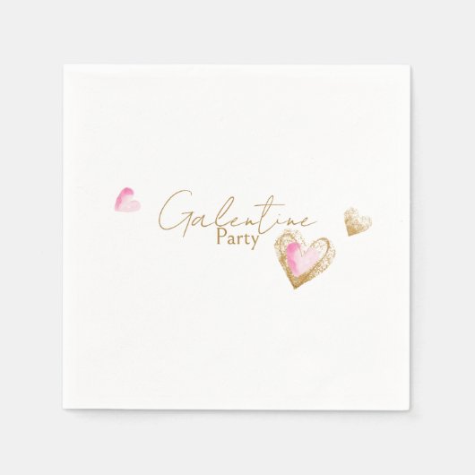 Galentine Party Heart Servet (Voorkant)