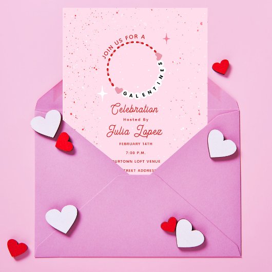Galentine Party Valentijns Vriendschapsarmband Save The Date