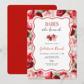 Galentine’s Brunch Invitation Kaart (Voorkant / Achterkant)
