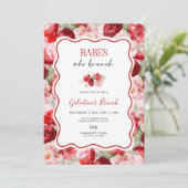 Galentine’s Brunch Invitation Kaart (Staand voorkant)