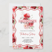 Galentine’s Brunch Party Invitation Kaart (Voorkant)