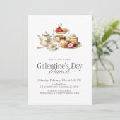 Galentine’s Day Brunch Kaart (Staand voorkant)