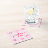Galentine’s Day Valentine Girly Invitation Kartonnen Onderzetters (Insitu)