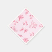 Galentine’s Day Valentine Girly Invitation Servet (Hoek)