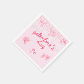 Galentine’s Day Valentine Girly Invitation Servet (Hoek)