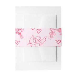 Galentine’s Day Valentine Girly Invitation Uitnodigingen Wikkel
