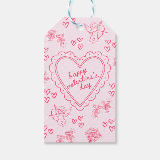 Galentine’s Day Valentine Girly Pink Cadeaulabel