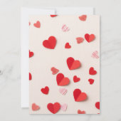 Galentine’s Party Invitation Printable, Pink & Red Kaart (Achterkant)