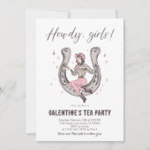 Galentine’s Tea Party Invitation Kaart (Voorkant)