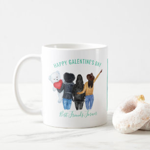 Galentine Valentijnsdag BFF Beste Vrienden Foto Koffiemok